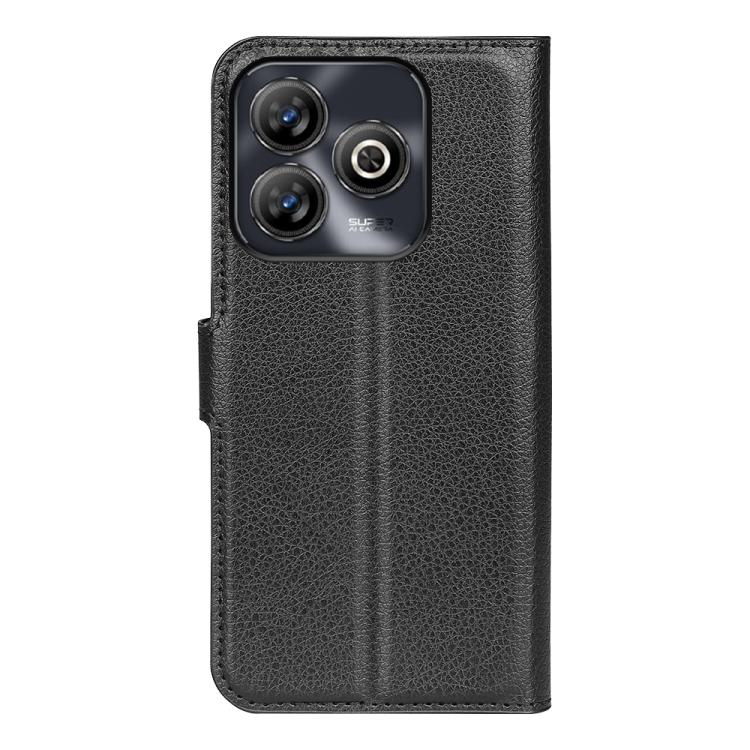 For ZTE Blade A75 Litchi Texture Horizontal Flip Leather Phone Case with Holder