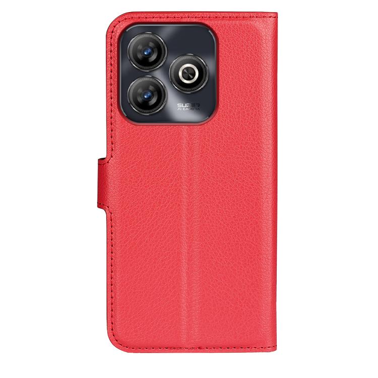 For ZTE Blade A75 Litchi Texture Horizontal Flip Leather Phone Case with Holder