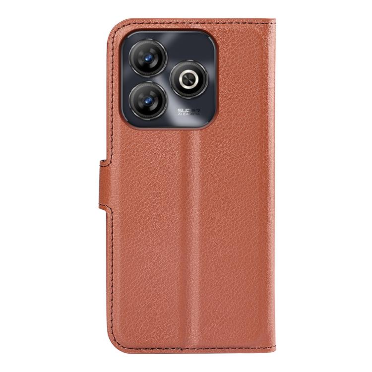 For ZTE Blade A75 Litchi Texture Horizontal Flip Leather Phone Case with Holder