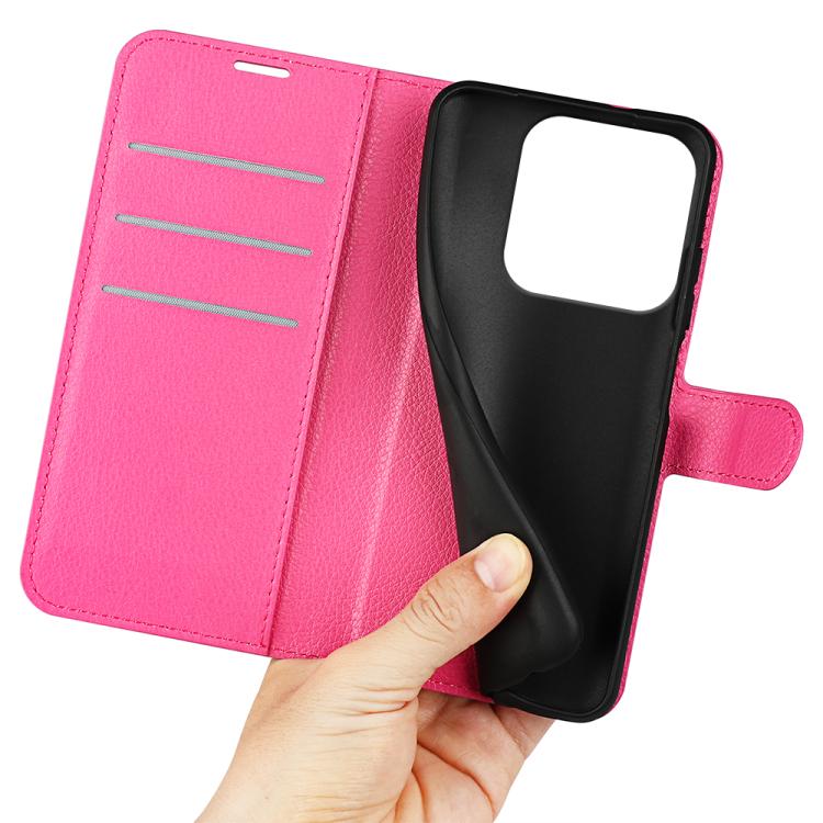 For ZTE Blade A75 Litchi Texture Horizontal Flip Leather Phone Case with Holder