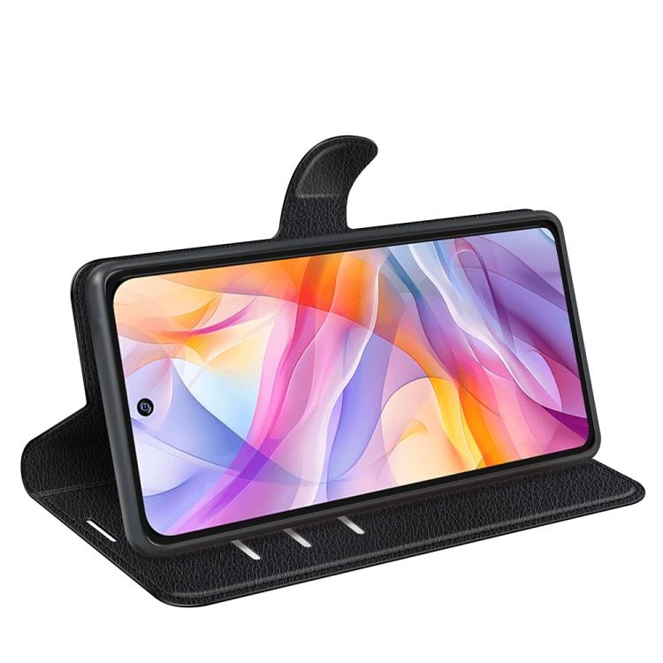 For ZTE Blade V70 Vita Litchi Texture Horizontal Flip Leather Phone Case with Holder