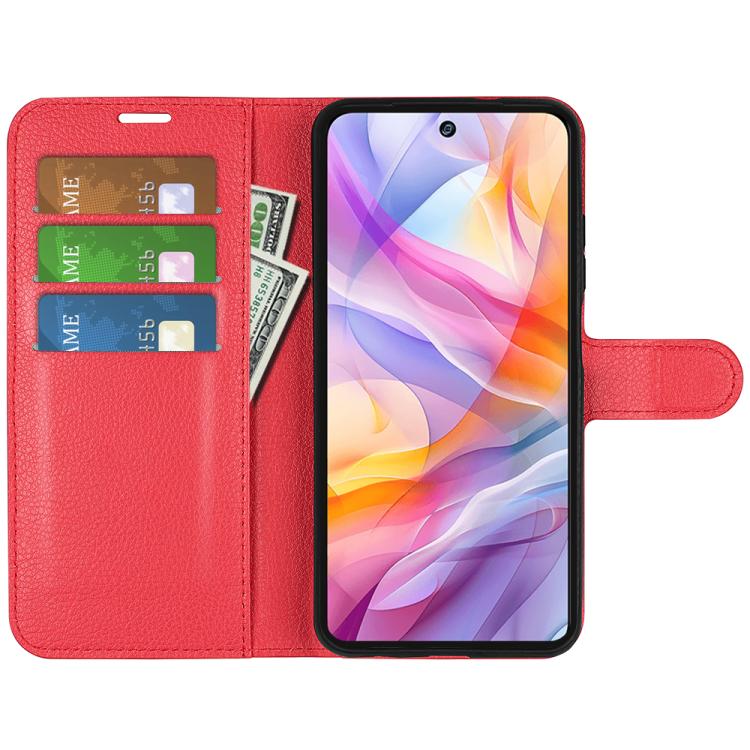 For ZTE Blade V70 Vita Litchi Texture Horizontal Flip Leather Phone Case with Holder