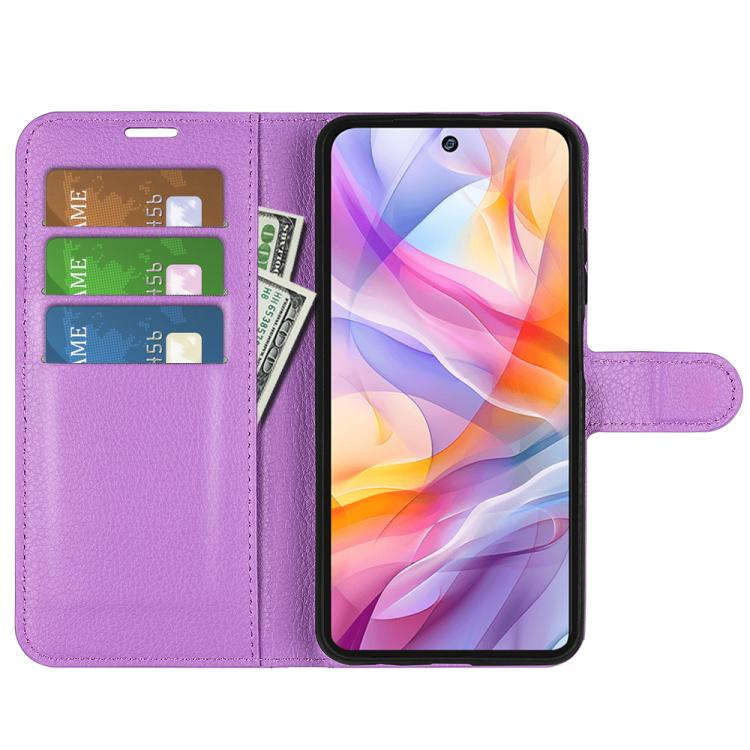 For ZTE Blade V70 Vita Litchi Texture Horizontal Flip Leather Phone Case with Holder