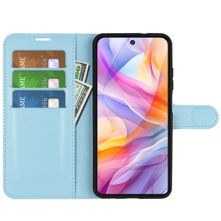 For ZTE Blade V70 Vita Litchi Texture Horizontal Flip Leather Phone Case with Holder