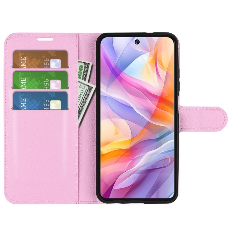 For ZTE Blade V70 Vita Litchi Texture Horizontal Flip Leather Phone Case with Holder