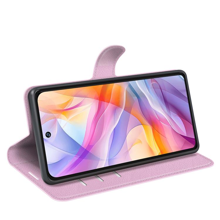 For ZTE Blade V70 Vita Litchi Texture Horizontal Flip Leather Phone Case with Holder