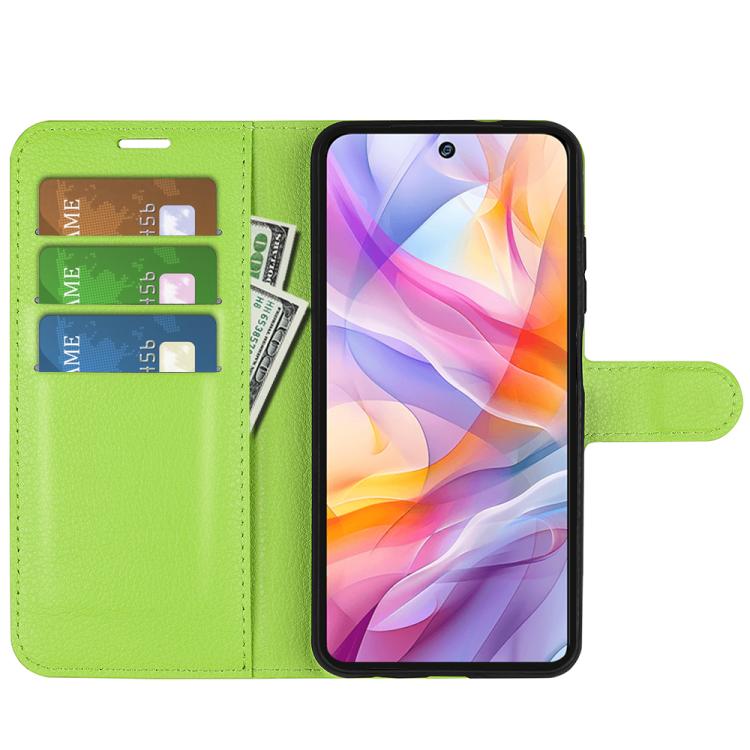 For ZTE Blade V70 Vita Litchi Texture Horizontal Flip Leather Phone Case with Holder