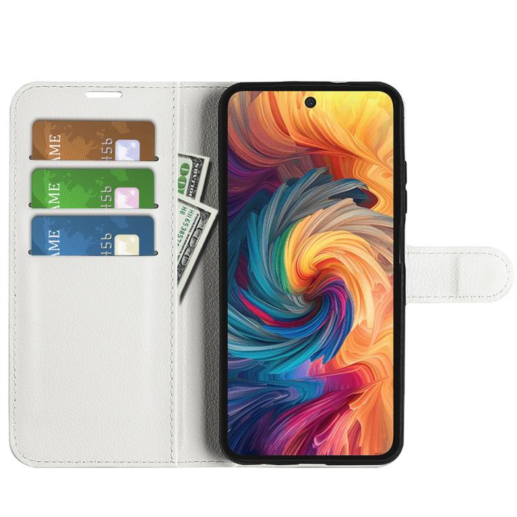 For ZTE Blade V70 Litchi Texture Horizontal Flip Leather Phone Case with Holder