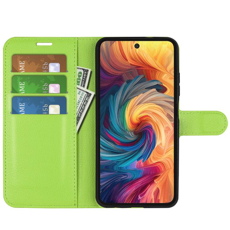 For ZTE Blade V70 Litchi Texture Horizontal Flip Leather Phone Case with Holder