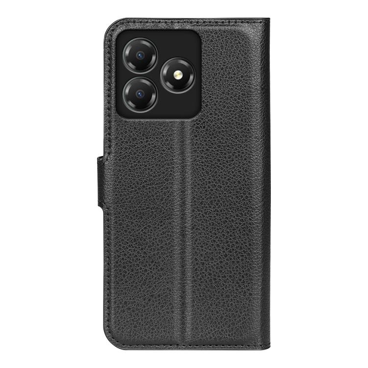 For ZTE Blade A36 Litchi Texture Horizontal Flip Leather Phone Case with Holder
