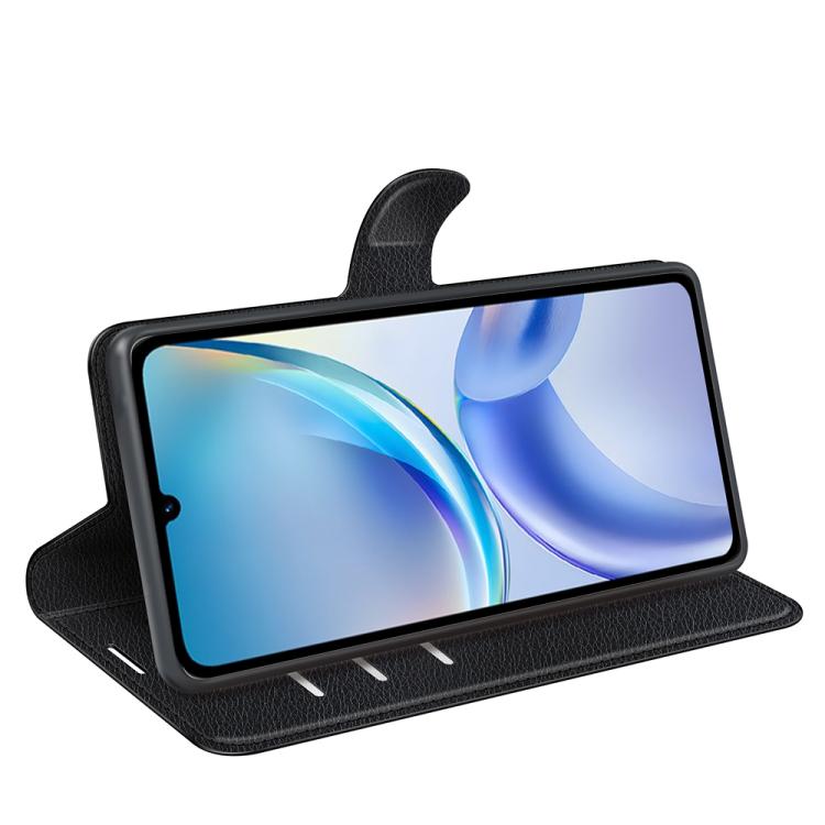 For ZTE Blade A36 Litchi Texture Horizontal Flip Leather Phone Case with Holder