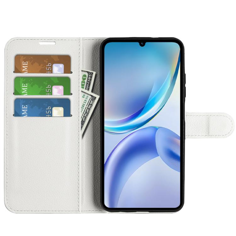For ZTE Blade A36 Litchi Texture Horizontal Flip Leather Phone Case with Holder