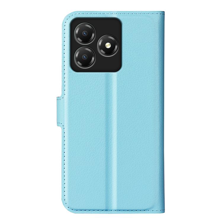 For ZTE Blade A36 Litchi Texture Horizontal Flip Leather Phone Case with Holder