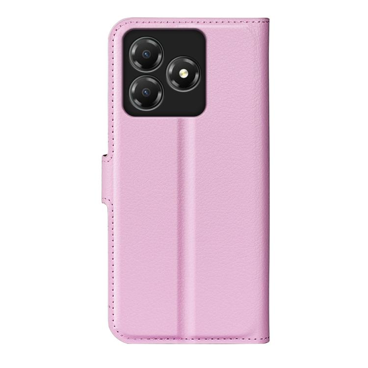 For ZTE Blade A36 Litchi Texture Horizontal Flip Leather Phone Case with Holder