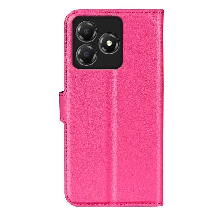 For ZTE Blade A36 Litchi Texture Horizontal Flip Leather Phone Case with Holder