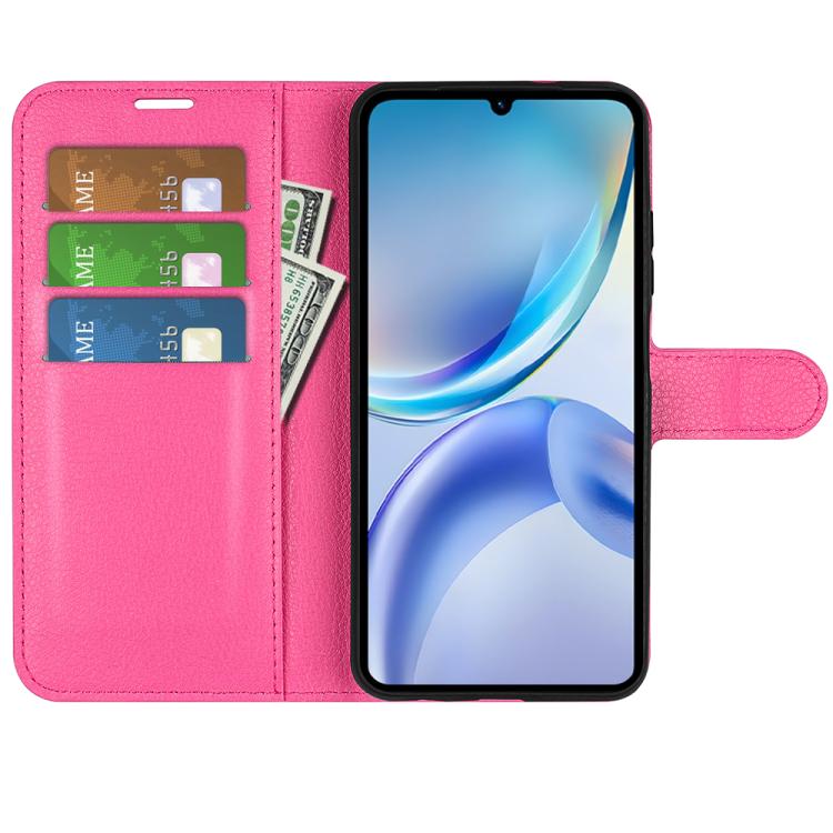 For ZTE Blade A36 Litchi Texture Horizontal Flip Leather Phone Case with Holder