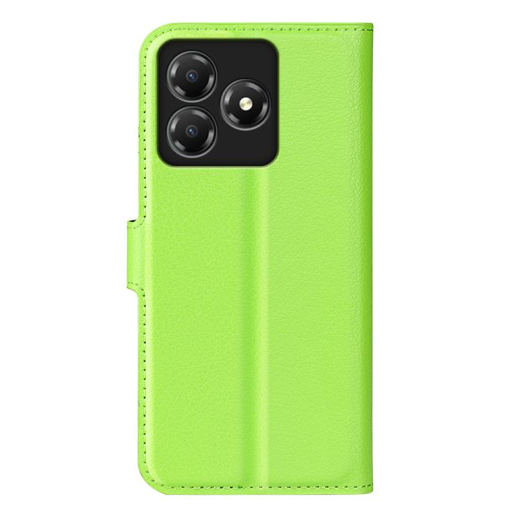 For ZTE Blade A36 Litchi Texture Horizontal Flip Leather Phone Case with Holder