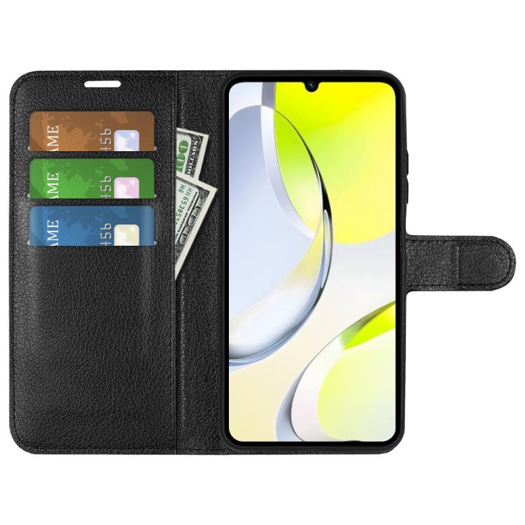 For ZTE Blade A76 4G Litchi Texture Horizontal Flip Leather Phone Case with Holder