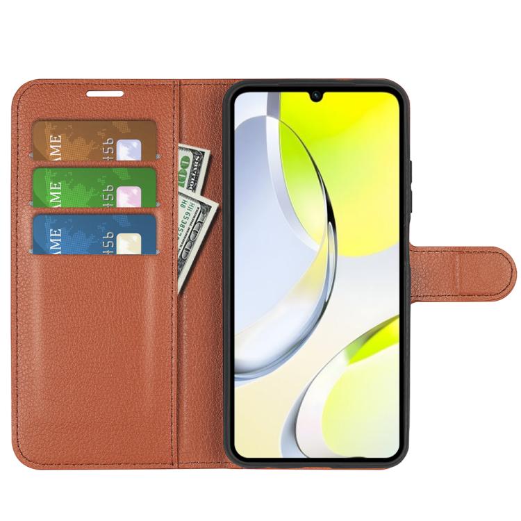 For ZTE Blade A76 4G Litchi Texture Horizontal Flip Leather Phone Case with Holder
