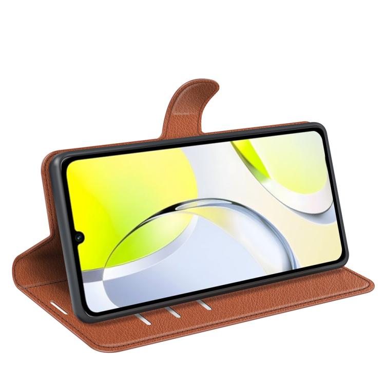 For ZTE Blade A76 4G Litchi Texture Horizontal Flip Leather Phone Case with Holder
