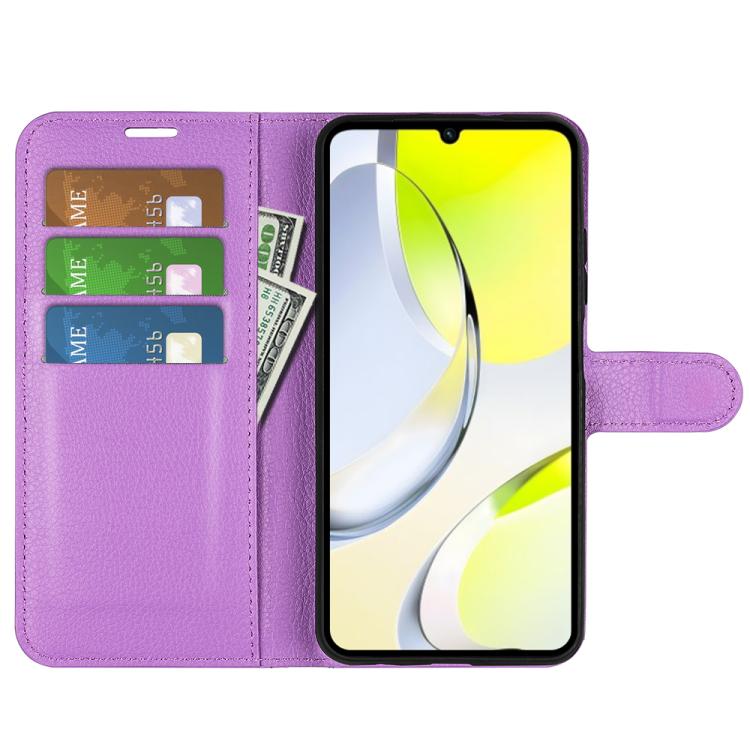 For ZTE Blade A76 4G Litchi Texture Horizontal Flip Leather Phone Case with Holder