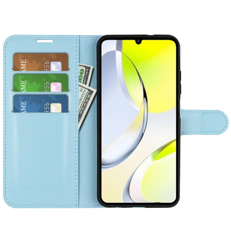 For ZTE Blade A76 4G Litchi Texture Horizontal Flip Leather Phone Case with Holder