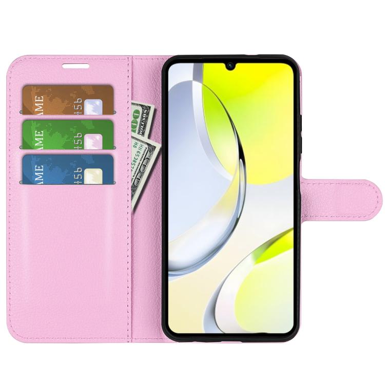 For ZTE Blade A76 4G Litchi Texture Horizontal Flip Leather Phone Case with Holder