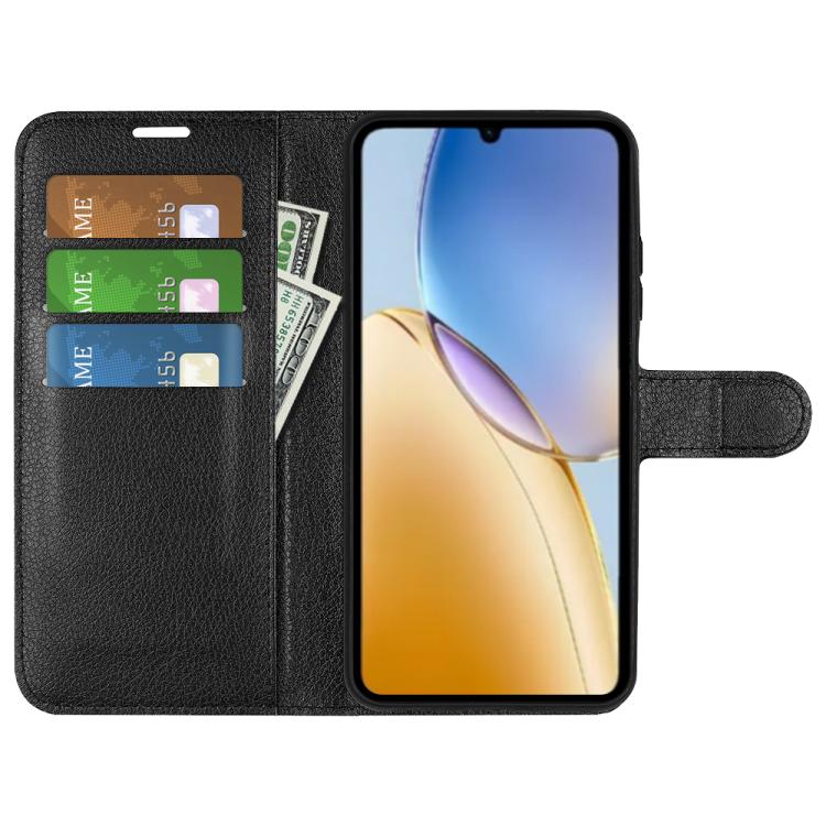 For ZTE Blade A56 Litchi Texture Horizontal Flip Leather Phone Case with Holder