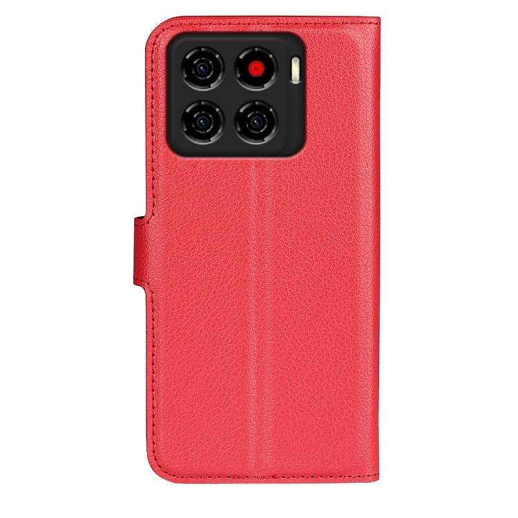 For ZTE Blade A56 Litchi Texture Horizontal Flip Leather Phone Case with Holder