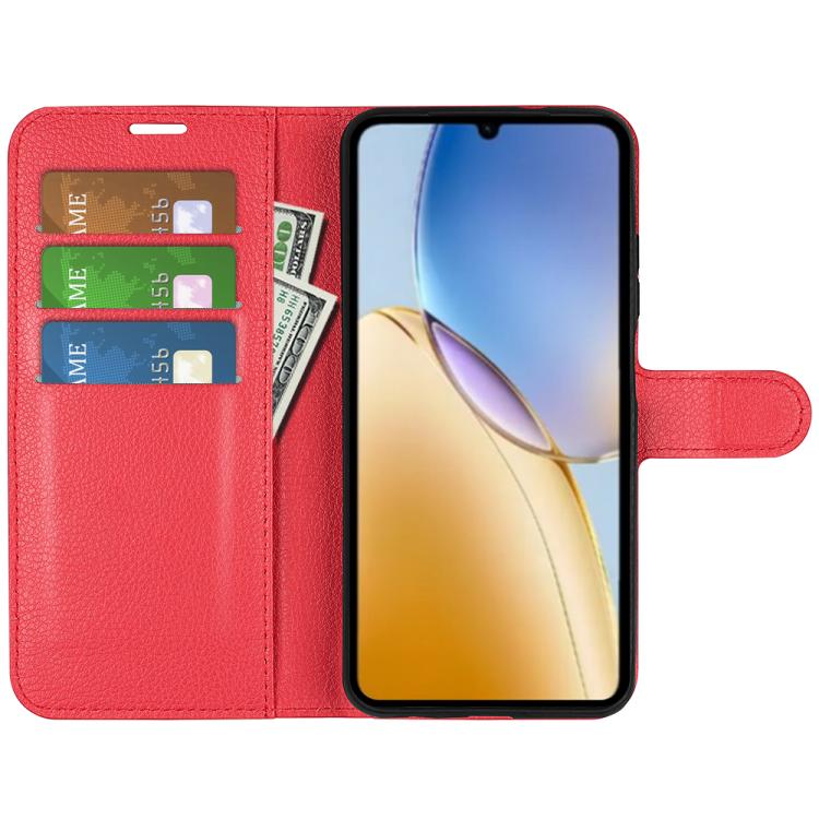 For ZTE Blade A56 Litchi Texture Horizontal Flip Leather Phone Case with Holder