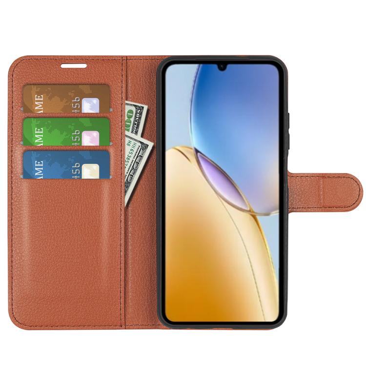 For ZTE Blade A56 Litchi Texture Horizontal Flip Leather Phone Case with Holder