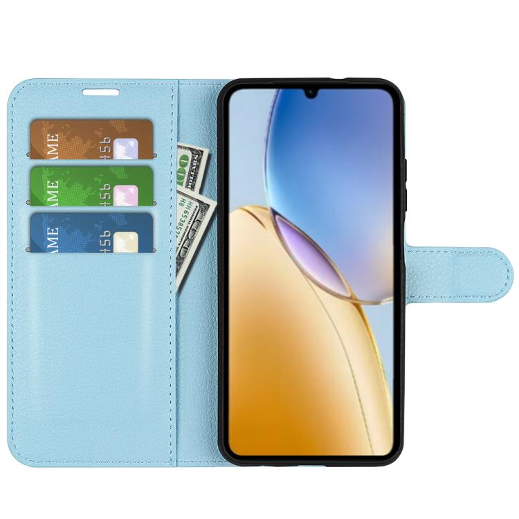For ZTE Blade A56 Litchi Texture Horizontal Flip Leather Phone Case with Holder