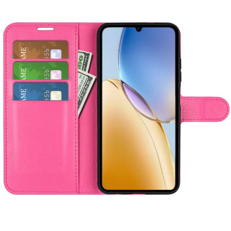 For ZTE Blade A56 Litchi Texture Horizontal Flip Leather Phone Case with Holder