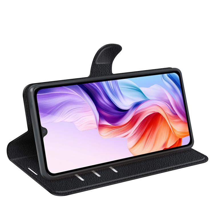 For ZTE Blade V70 Max Litchi Texture Horizontal Flip Leather Phone Case with Holder