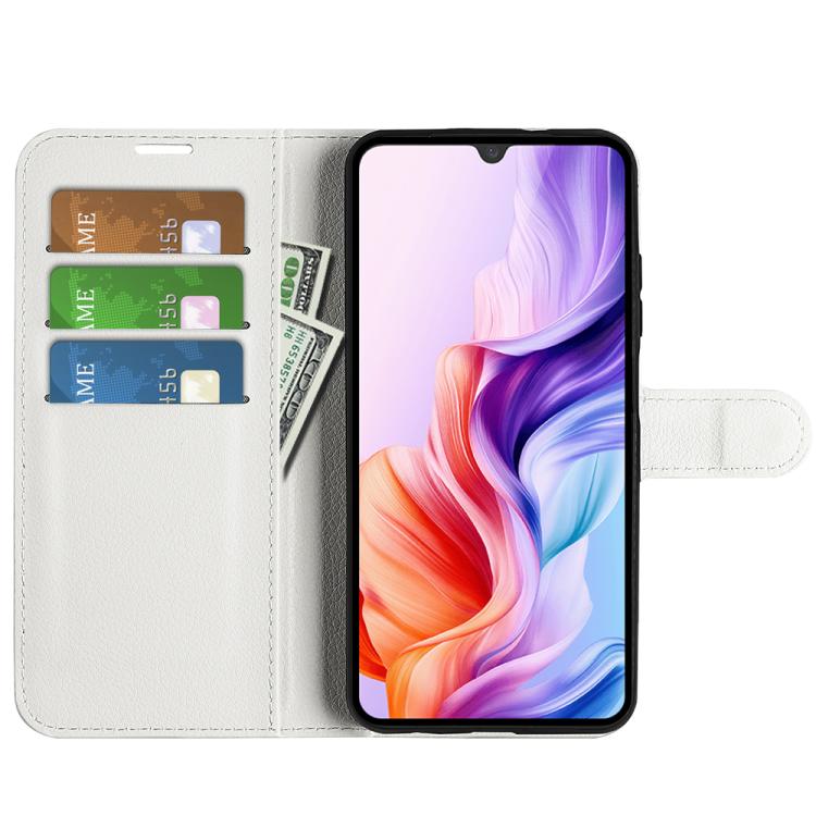 For ZTE Blade V70 Max Litchi Texture Horizontal Flip Leather Phone Case with Holder
