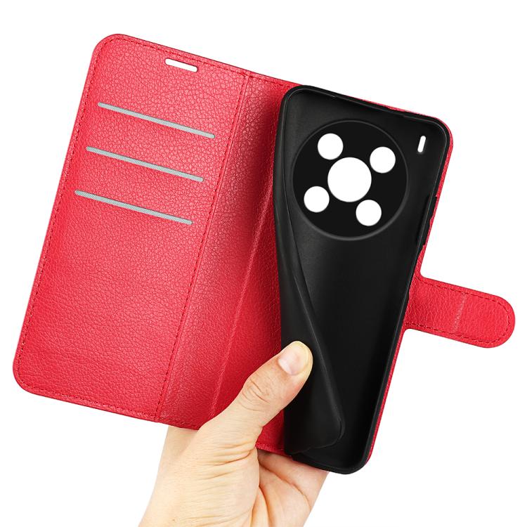 For ZTE Blade V70 Max Litchi Texture Horizontal Flip Leather Phone Case with Holder
