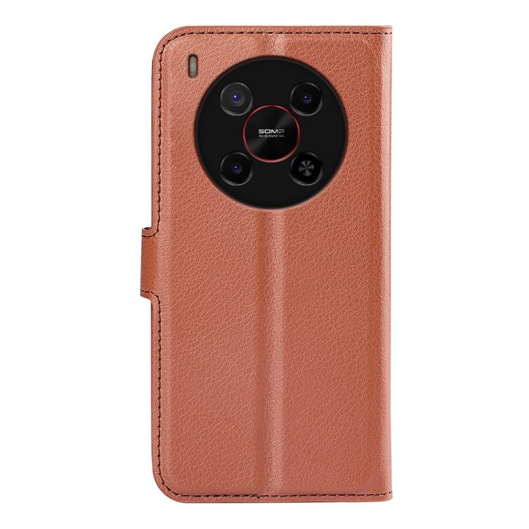 For ZTE Blade V70 Max Litchi Texture Horizontal Flip Leather Phone Case with Holder