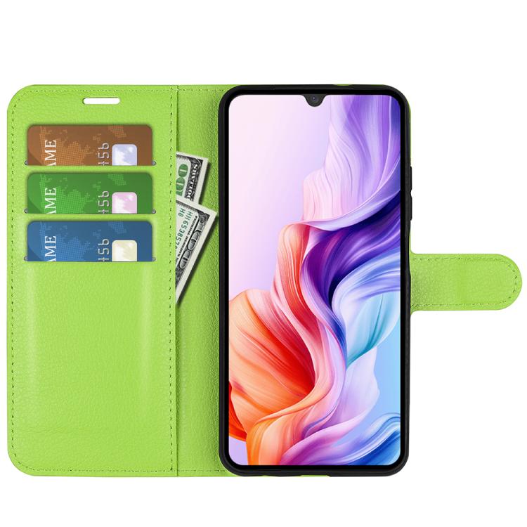 For ZTE Blade V70 Max Litchi Texture Horizontal Flip Leather Phone Case with Holder