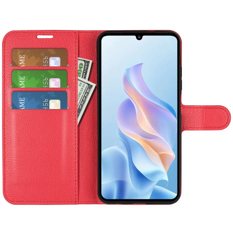 For ZTE Blade A76 5G Litchi Texture Horizontal Flip Leather Phone Case with Holder