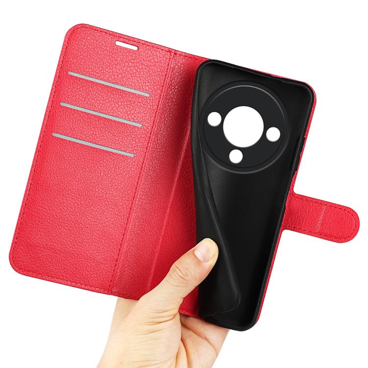 For ZTE Blade A76 5G Litchi Texture Horizontal Flip Leather Phone Case with Holder