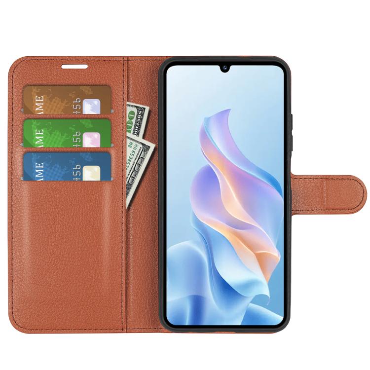 For ZTE Blade A76 5G Litchi Texture Horizontal Flip Leather Phone Case with Holder