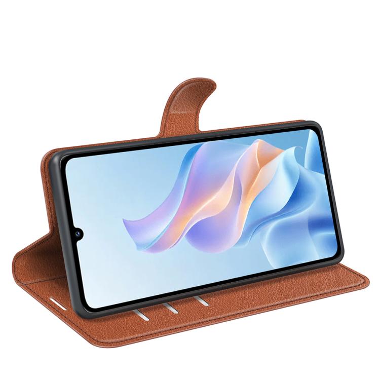 For ZTE Blade A76 5G Litchi Texture Horizontal Flip Leather Phone Case with Holder