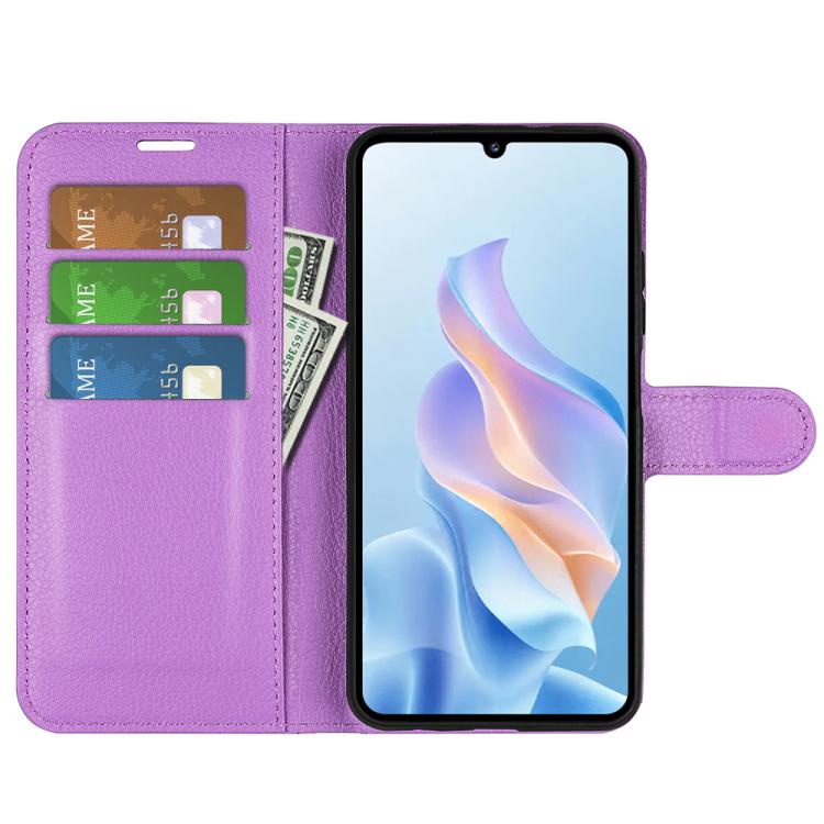 For ZTE Blade A76 5G Litchi Texture Horizontal Flip Leather Phone Case with Holder