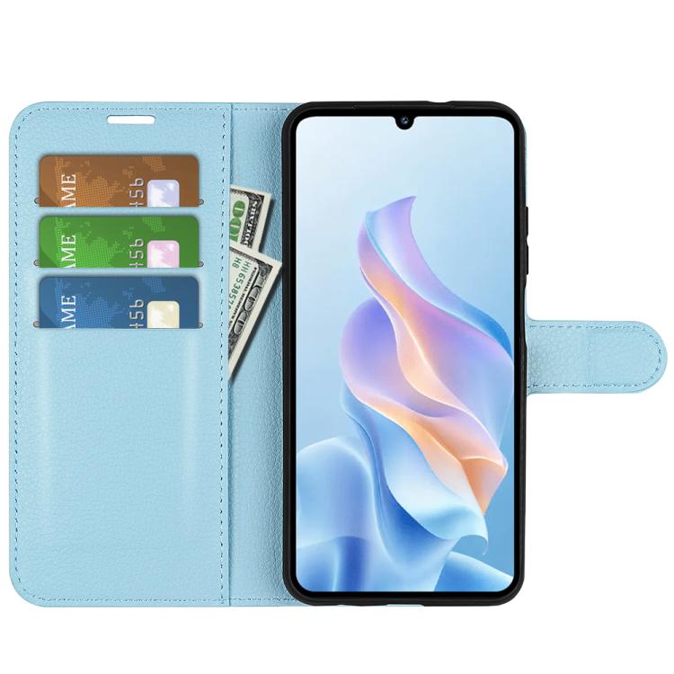 For ZTE Blade A76 5G Litchi Texture Horizontal Flip Leather Phone Case with Holder