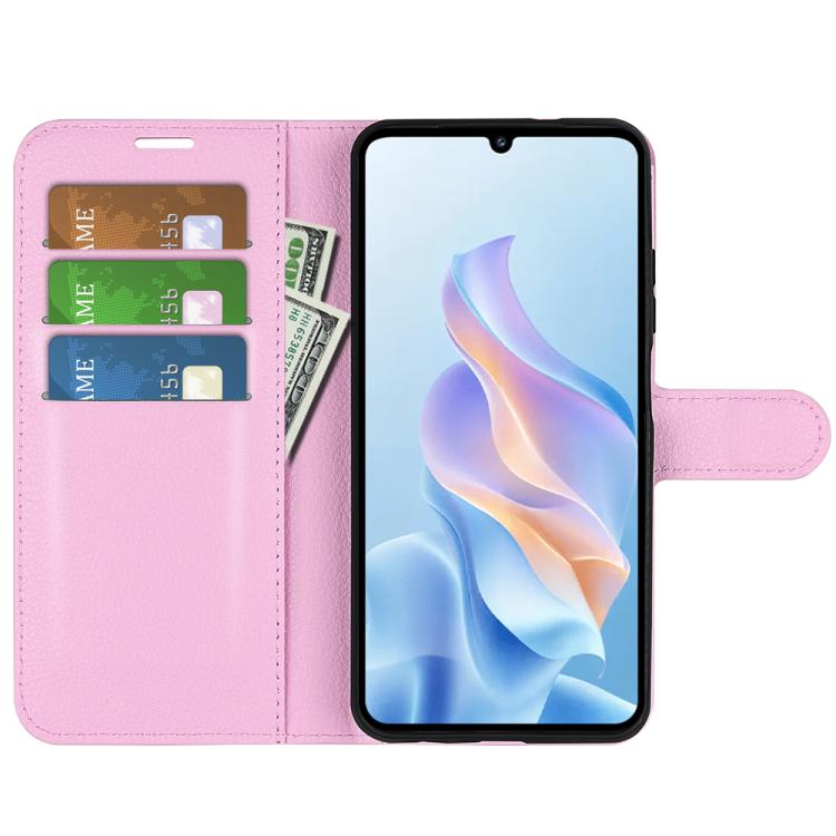 For ZTE Blade A76 5G Litchi Texture Horizontal Flip Leather Phone Case with Holder