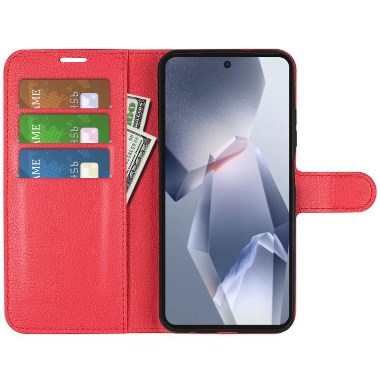 For OnePlus 13R Litchi Texture Horizontal Flip Leather Phone Case with Holder