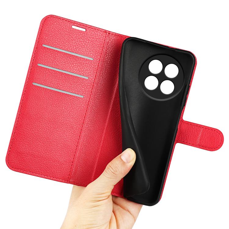 For OnePlus 13R Litchi Texture Horizontal Flip Leather Phone Case with Holder