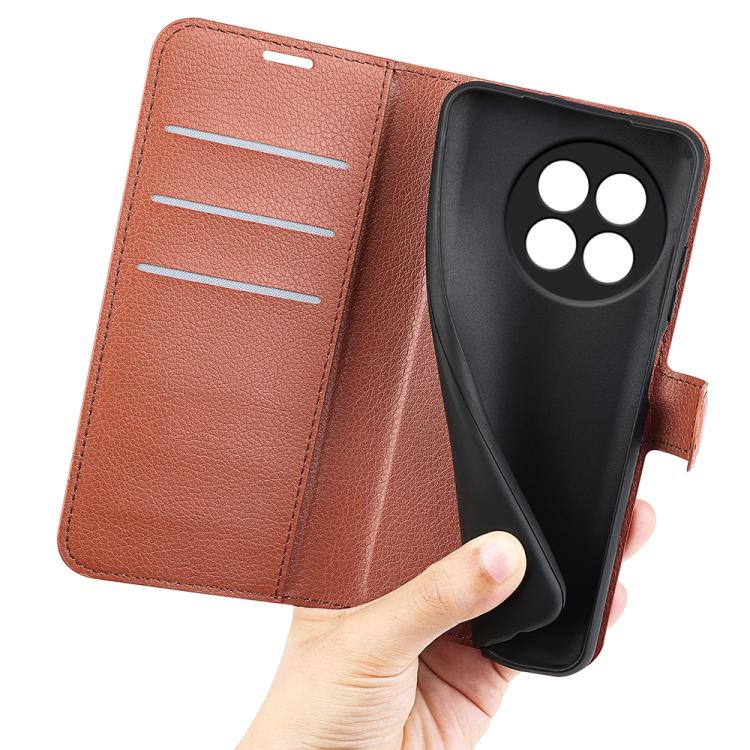 For OnePlus 13R Litchi Texture Horizontal Flip Leather Phone Case with Holder
