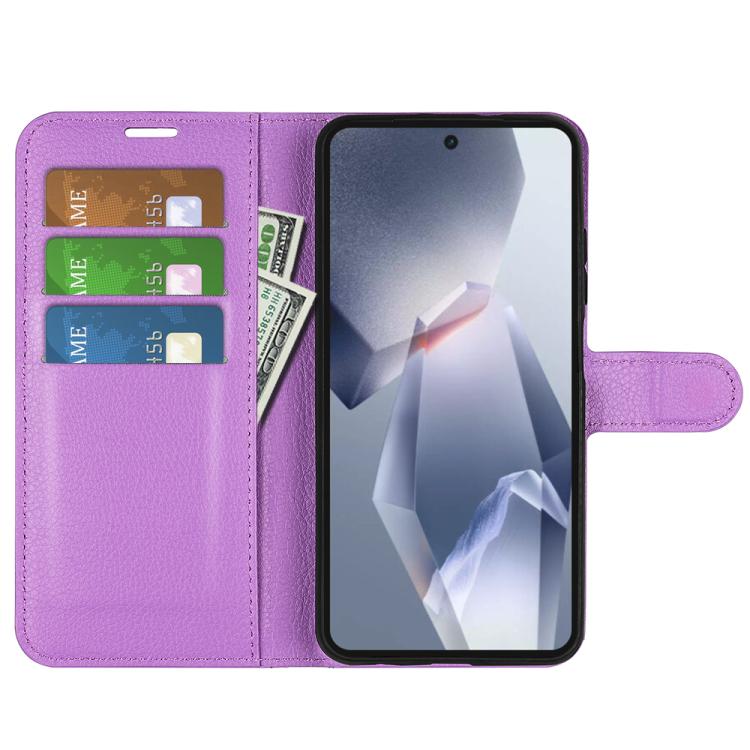 For OnePlus 13R Litchi Texture Horizontal Flip Leather Phone Case with Holder