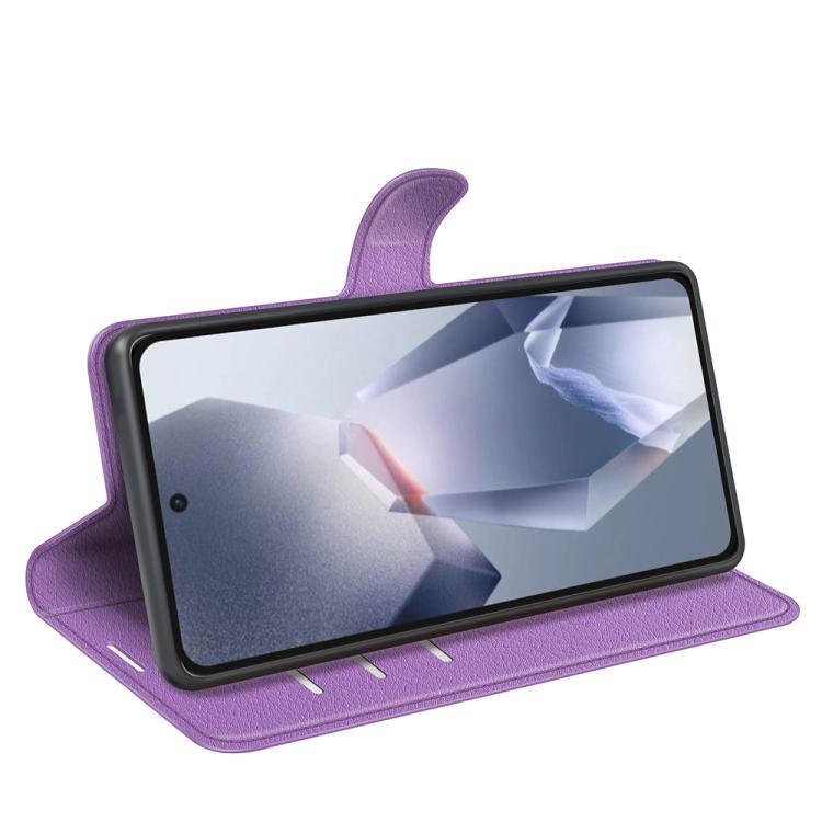 For OnePlus 13R Litchi Texture Horizontal Flip Leather Phone Case with Holder